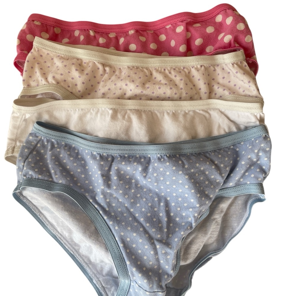 Cat & Jack Polka Dot Kids Underwear Set - Pink, Cream, Blue